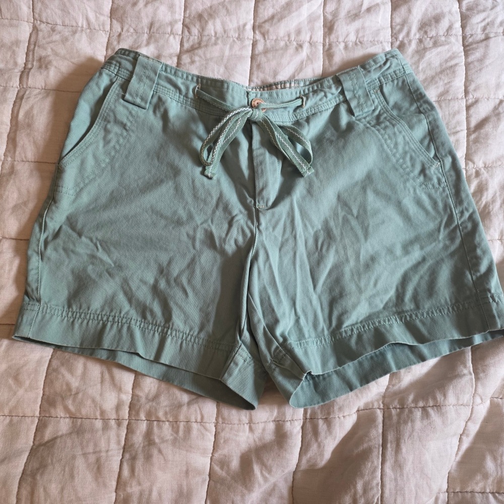Natural Reflections Shorts Women 6 Sage Green Bass Pro Cotton Drawstring Utility